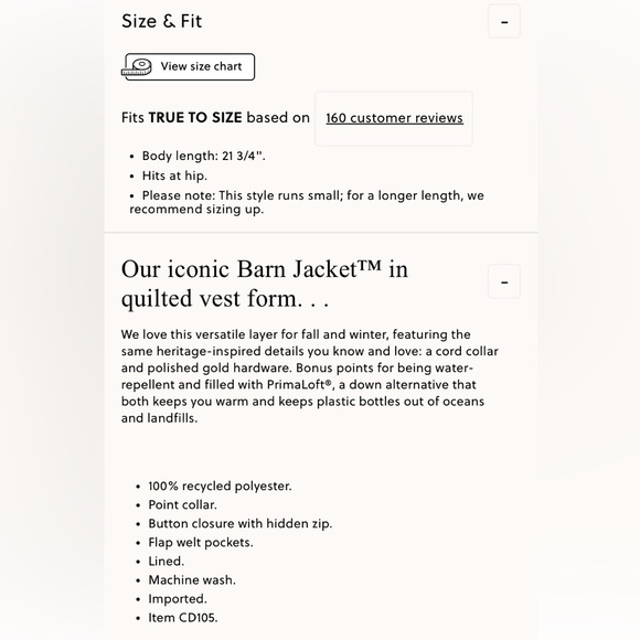 J. Crew Quilted Barn Vest, Black, NWT - Picture 10 of 13